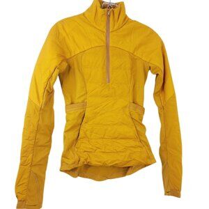 Lululemon Women's Yellow Down For It All Athletic Pullover Jacket Size 0